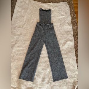 Topshop light woven tweed jumpsuit